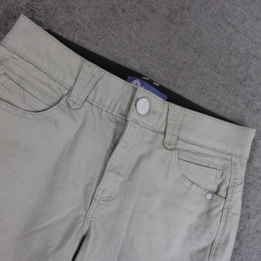 Democracy Ab solution Straight Leg Pants Sage Green 6P BP1176VMX2 Ankle Stretch